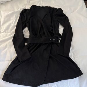 Zara Black Long Sleeve Dress